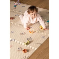 Tapis d'Éveil Réversible - NUBY - 200 x 150 x 1 cm - Arc-en-Ciel
