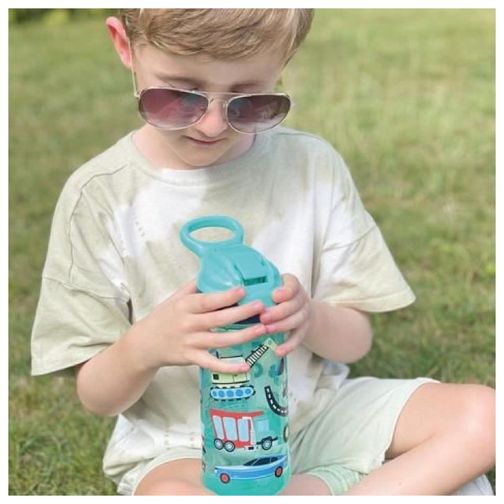 Lot de 2 gourdes - NUBY - Super Quench - 540 ml - Bleu Lot de 2 gourdes - NUBY - Super Quench - 540 ml - Bleu
