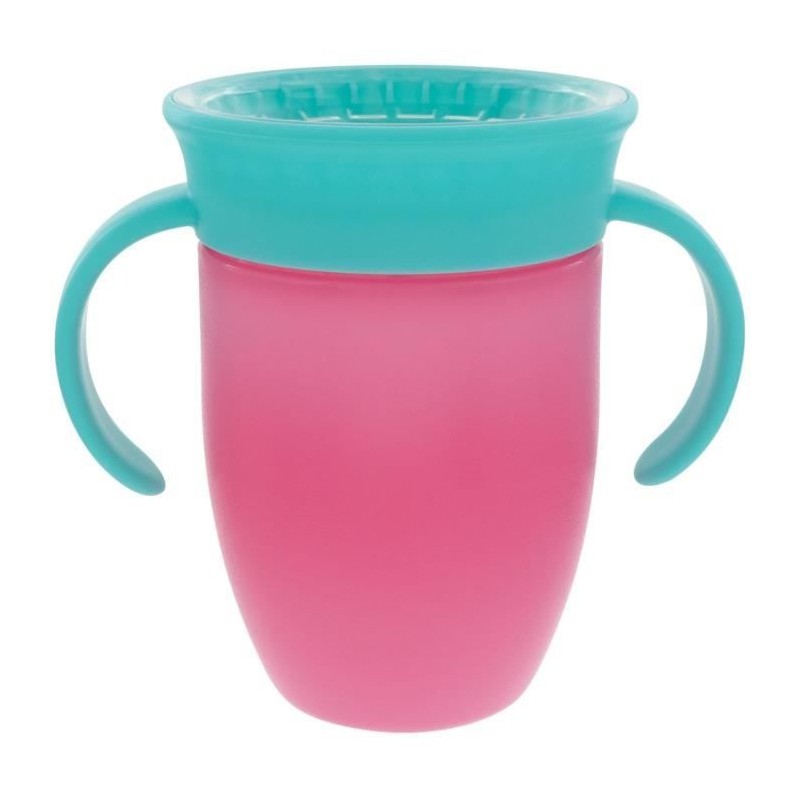 Lot de 2 tasses 360° avec poignées - NUBY - Fille Lot de 2 tasses 360° avec poignées - NUBY - Fille