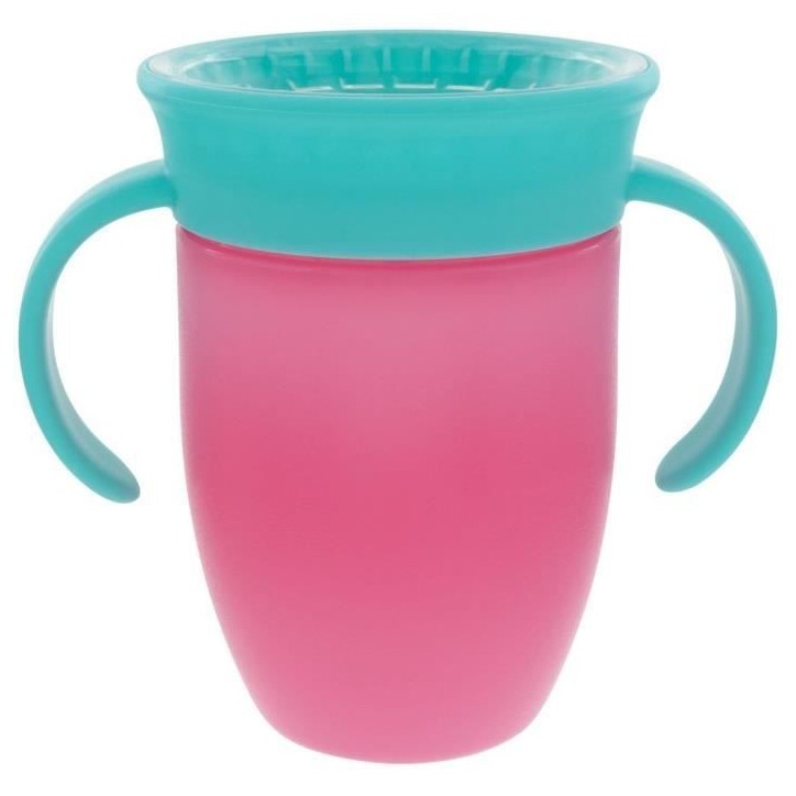 Lot de 2 tasses 360° avec poignées - NUBY - Fille Lot de 2 tasses 360° avec poignées - NUBY - Fille