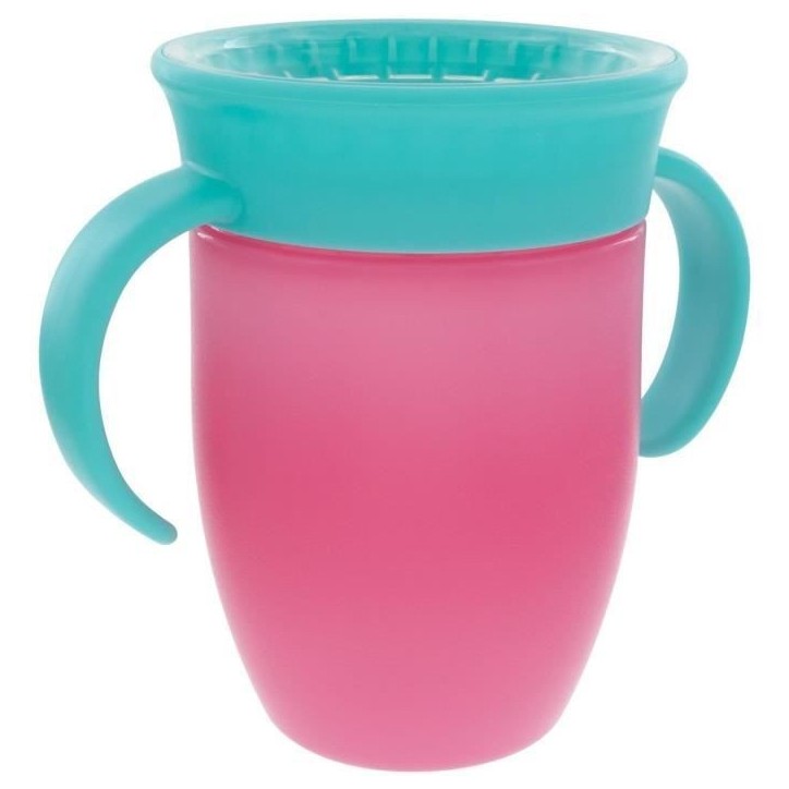 Lot de 2 tasses 360° avec poignées - NUBY - Fille Lot de 2 tasses 360° avec poignées - NUBY - Fille