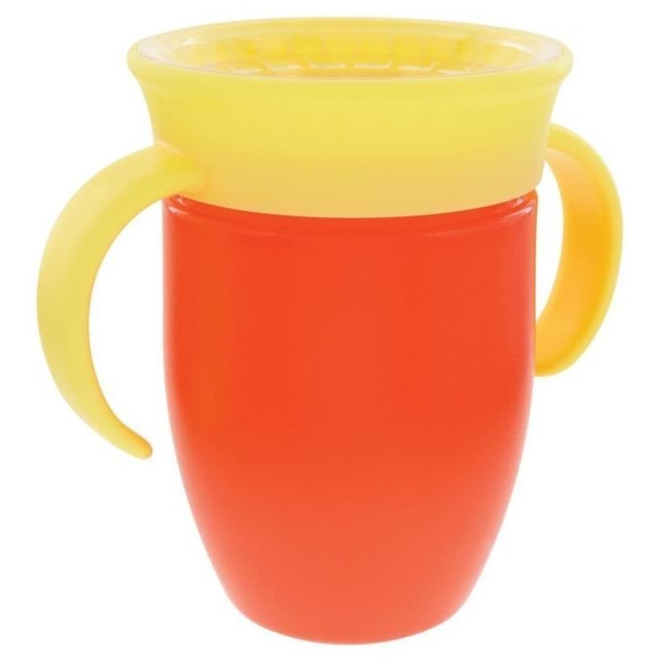 Lot de 2 tasses 360° avec poignées - NUBY - Fille Lot de 2 tasses 360° avec poignées - NUBY - Fille