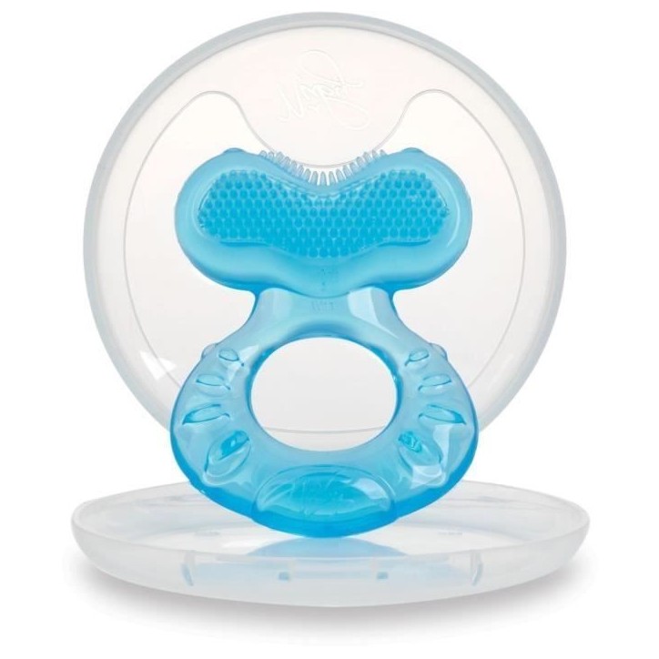 Anneau de dentition - NUBY - Teethe-eez - Silicone - Des 3 mois - Bleu Anneau de dentition - NUBY - Teethe-eez - Silicone - Des 3 mois - Bleu