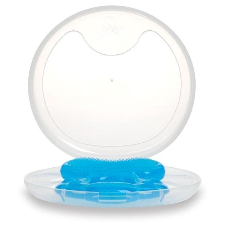 Anneau de dentition - NUBY - Teethe-eez - Silicone - Des 3 mois - Bleu Anneau de dentition - NUBY - Teethe-eez - Silicone - Des 3 mois - Bleu