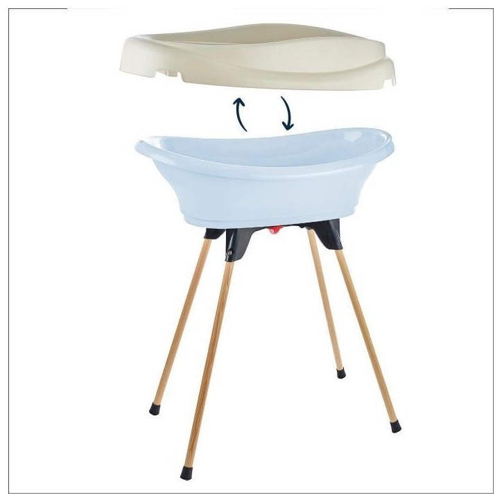 Pack plan a langer et baignoire - THERMOBABY - VASCO - Fleur Bleue - 2 en 1 Pack plan a langer et baignoire - THERMOBABY - VASCO - Fleur Bleue - 2 en 1