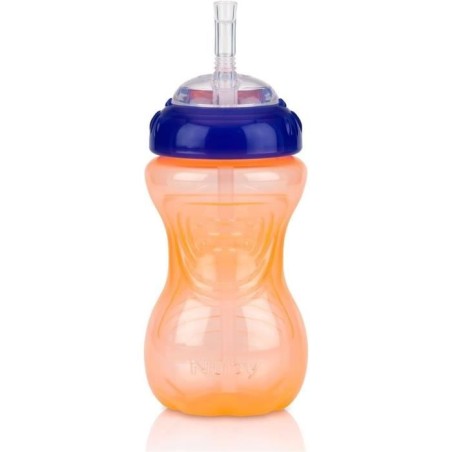 Lot de 3 tasses anti-fuite - NUBY - Paille flexible - Mixte