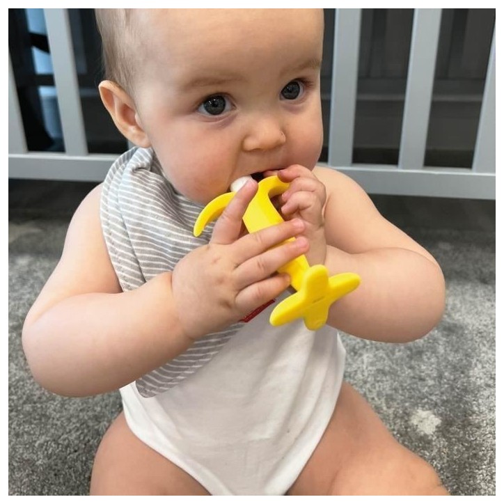 Lots de 2 anneaux de dentition - NUBY - Banane et Mais - Silicone - Des 3 mois Lots de 2 anneaux de dentition - NUBY - Banane et Mais - Silicone - Des 3 mois