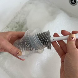 Brosse de Nettoyage - NUBY - Pour Biberon et Tétine 2 en 1 avec Suppo
