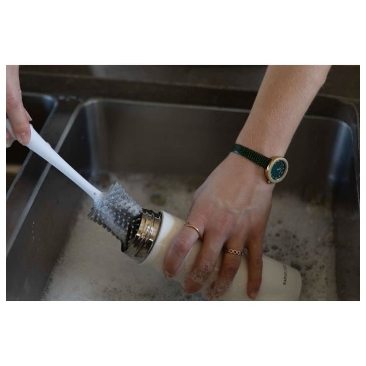 Brosse de Nettoyage - NUBY - Pour Biberon et Tétine 2 en 1 avec Support Hygiénique Brosse de Nettoyage - NUBY - Pour Biberon et Tétine 2 en 1 avec Support Hygiénique