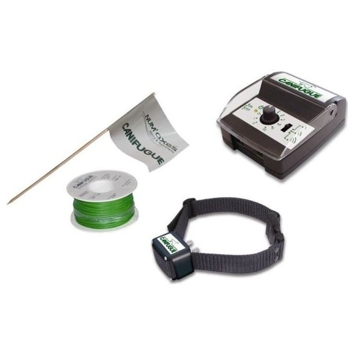NUM'AXES Canifugue Clôture et collier anti-fugue pour chiens - FUG1030 (Jardin jusqu'a 800 m de fil) NUM'AXES Canifugue Clôture et collier anti-fugue pour chiens - FUG1030 (Jardin jusqu'a 800 m de fil)