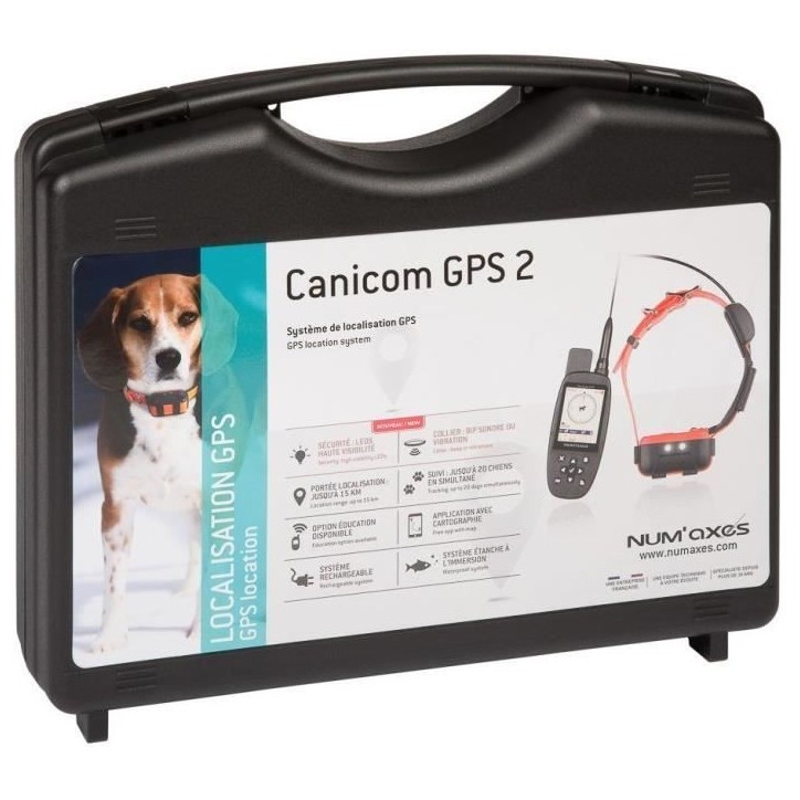 CANICOM GPS 2 - Ensemble complet collier - traceur GPS - NUM'AXES - Noir / Orange CANICOM GPS 2 - Ensemble complet collier - traceur GPS - NUM'AXES - Noir / Orange