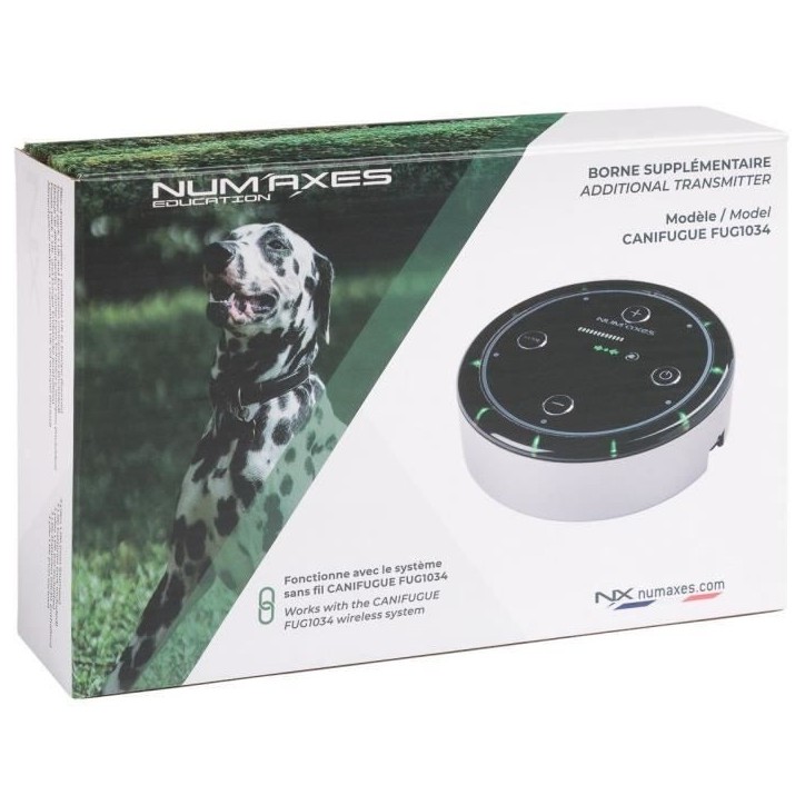 Borne anti-fugue 2 a 120 metres - NUM'AXES - CANIFUGUE FUG1034 - Noir