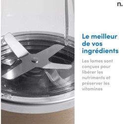 Blender personnel - NUTRIBULLET - NB907CP - 900W - 2 tasses + 2 couver