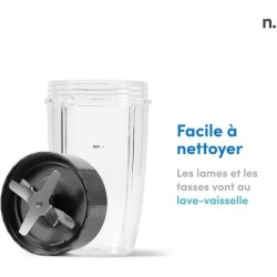 Blender personnel - NUTRIBULLET - NB907CP - 900W - 2 tasses + 2 couver