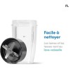 Blender personnel - NUTRIBULLET - NB907CP - 900W - 2 tasses + 2 couver