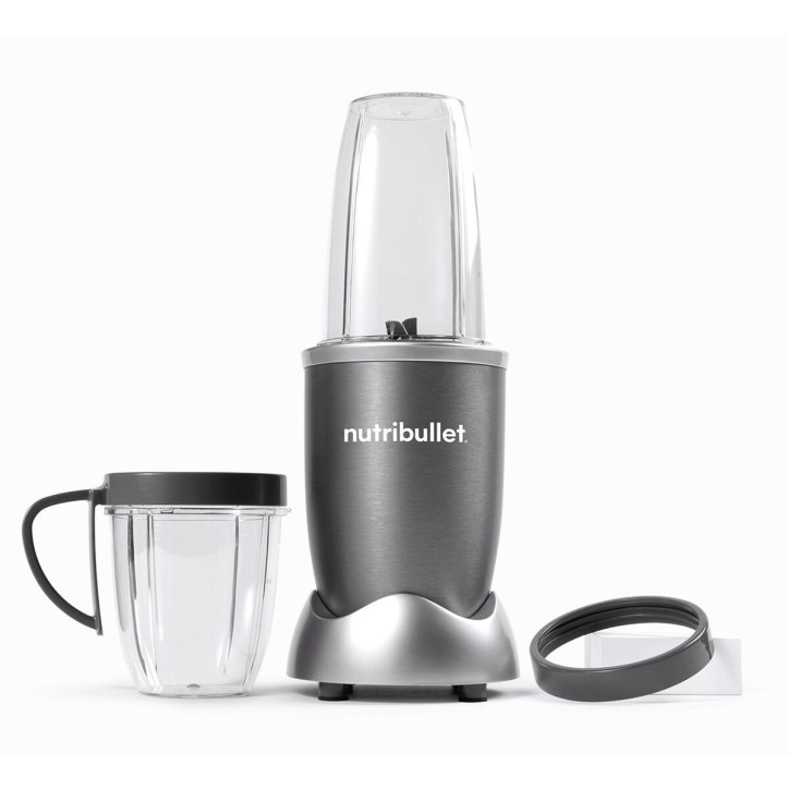 Blender - NUTRIBULLET Original 600 - NB606DG - 600 W - 2 tasses incluses 700 ml et 500 ml - Gris - Sans BPA Blender - NUTRIBULLET Original 600 - NB606DG - 600 W - 2 tasses incluses 700 ml et 500 ml - Gris - Sans BPA