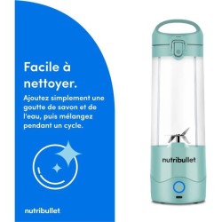 Blender portable - NUTRIBULLET - NBP003LBL - 70W - 0.475L - Light Blue