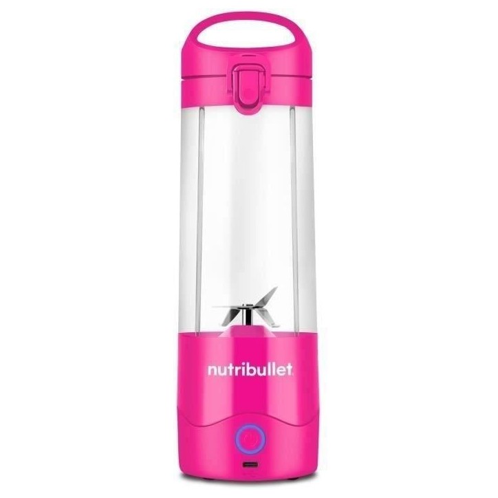 Blender portable - NutriBullet - NBP003BP - 70W - 0.475L - Rose - 1 gourde incluse Blender portable - NutriBullet - NBP003BP - 70W - 0.475L - Rose - 1 gourde incluse