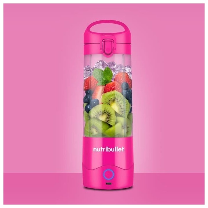 Blender portable - NutriBullet - NBP003BP - 70W - 0.475L - Rose - 1 gourde incluse Blender portable - NutriBullet - NBP003BP - 70W - 0.475L - Rose - 1 gourde incluse