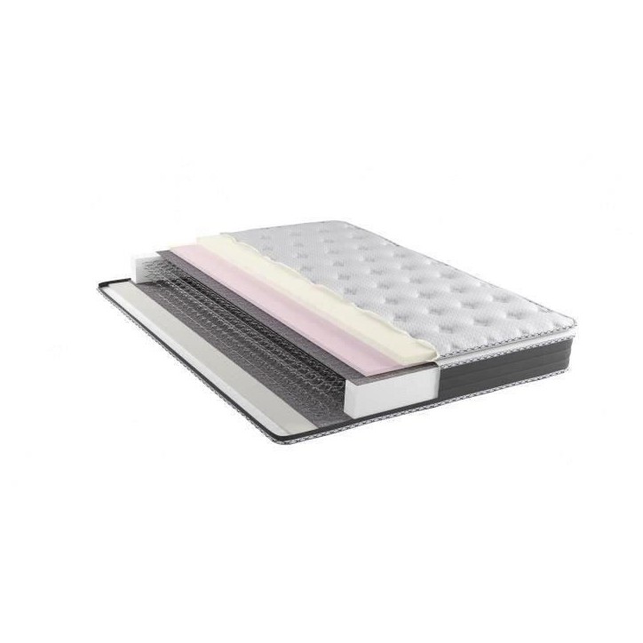 MODAMS Nuvola 160 x 200 - 336 Ressorts biconiques - Mousse PU 24kg/m² - Surmatelas intégré - Respirant - Réversible - Ep. 27 MODAMS Nuvola 160 x 200 - 336 Ressorts biconiques - Mousse PU 24kg/m² - Surmatelas intégré - Respirant - Réversible - Ep. 27