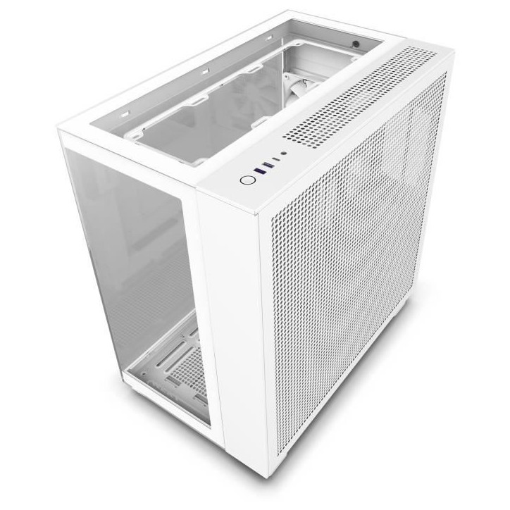 Boitier moyen-tour - NZXT - H9 Elite - Verre trempé - Support RGB - Blanc Boitier moyen-tour - NZXT - H9 Elite - Verre trempé - Support RGB - Blanc