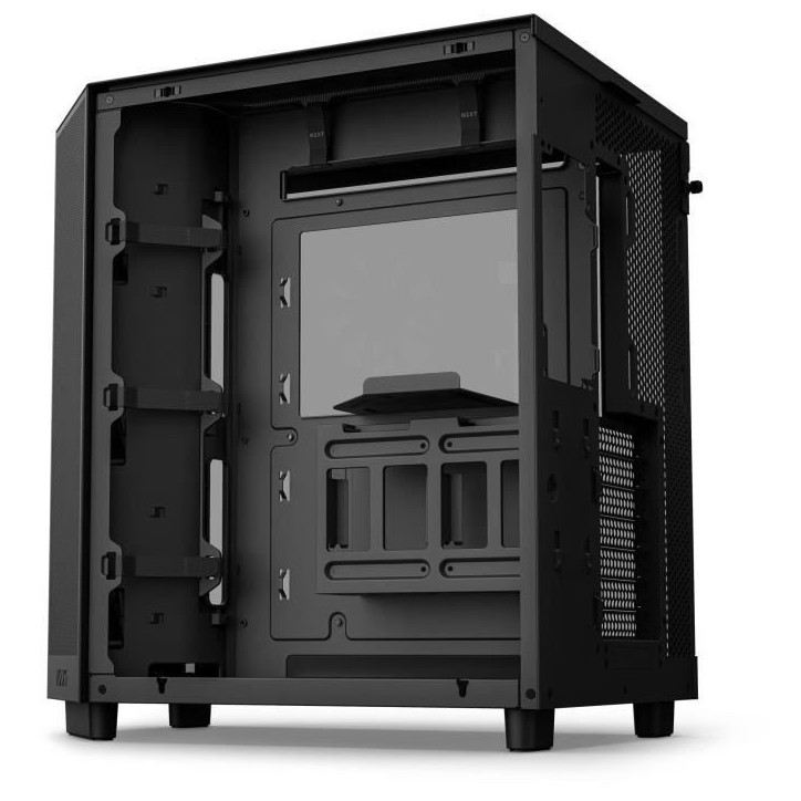 Boitier moyen-tour - NZXT - H6 Flow - Double chambre - Noir - 5 ventilateurs inclus