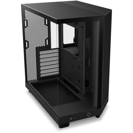 Boitier moyen-tour - NZXT - H6 Flow - Double chambre - Noir - 5 ventilateurs inclus