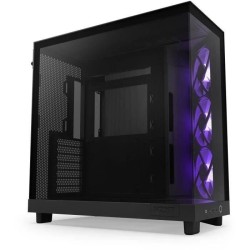 Boitier moyen-tour - NZXT - H6 Flow RGB - Double chambre - Ventilateur