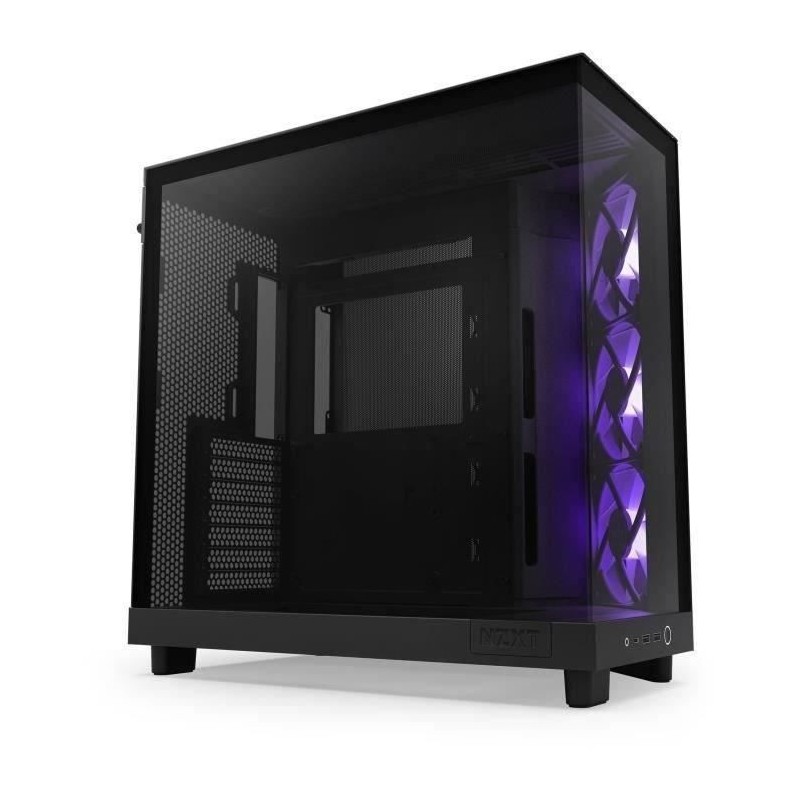 Boitier moyen-tour - NZXT - H6 Flow RGB - Double chambre - Ventilateur Boitier moyen-tour - NZXT - H6 Flow RGB - Double chambre - Ventilateur