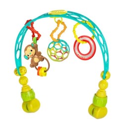 BRIGHT STARTS Arche de jeux poussette, siege auto bébé Oball 0 mois+