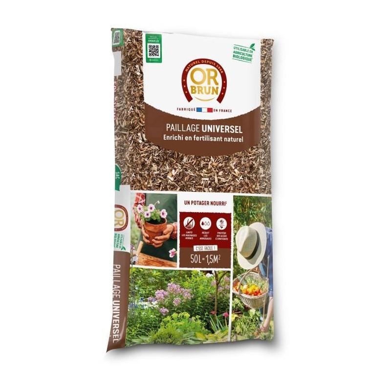 Paillage universel - OR BRUN - OBRPFUNI50N - 50 L Paillage universel - OR BRUN - OBRPFUNI50N - 50 L