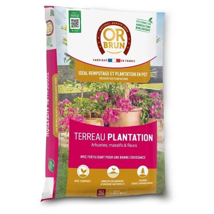 Terreau plantations - OR BRUN - OBRTPLAN35N - 35 L Terreau plantations - OR BRUN - OBRTPLAN35N - 35 L