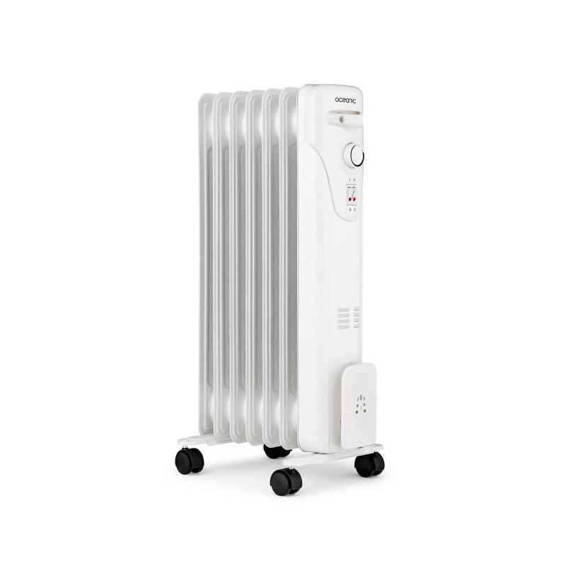 Radiateur électrique bain d'huile 1500W OCEANIC - 3 puissances - 7 é Radiateur électrique bain d'huile 1500W OCEANIC - 3 puissances - 7 é