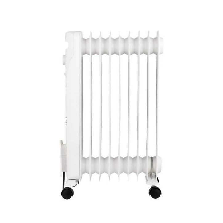 Radiateur bain d'huile électrique - 2000 Watts - OCEANIC - 3 puissances - 9 éléments - Mobile - Blanc