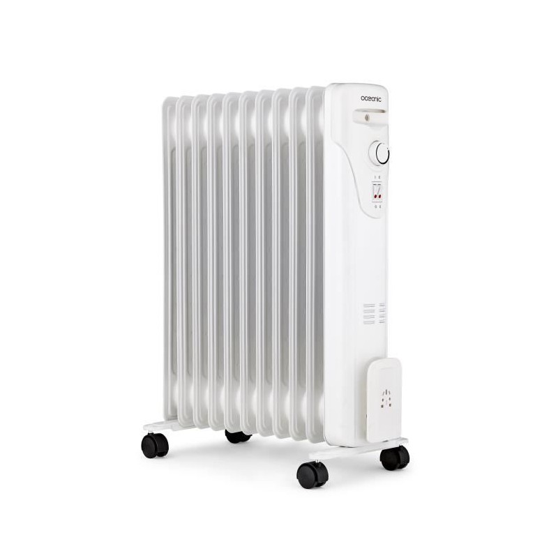 Radiateur électrique bain d'huile 2500W OCEANIC - 3 puissances - 11 Radiateur électrique bain d'huile 2500W OCEANIC - 3 puissances - 11