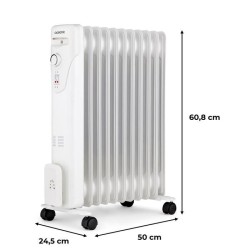 Radiateur électrique bain d'huile 2500W OCEANIC - 3 puissances - 11