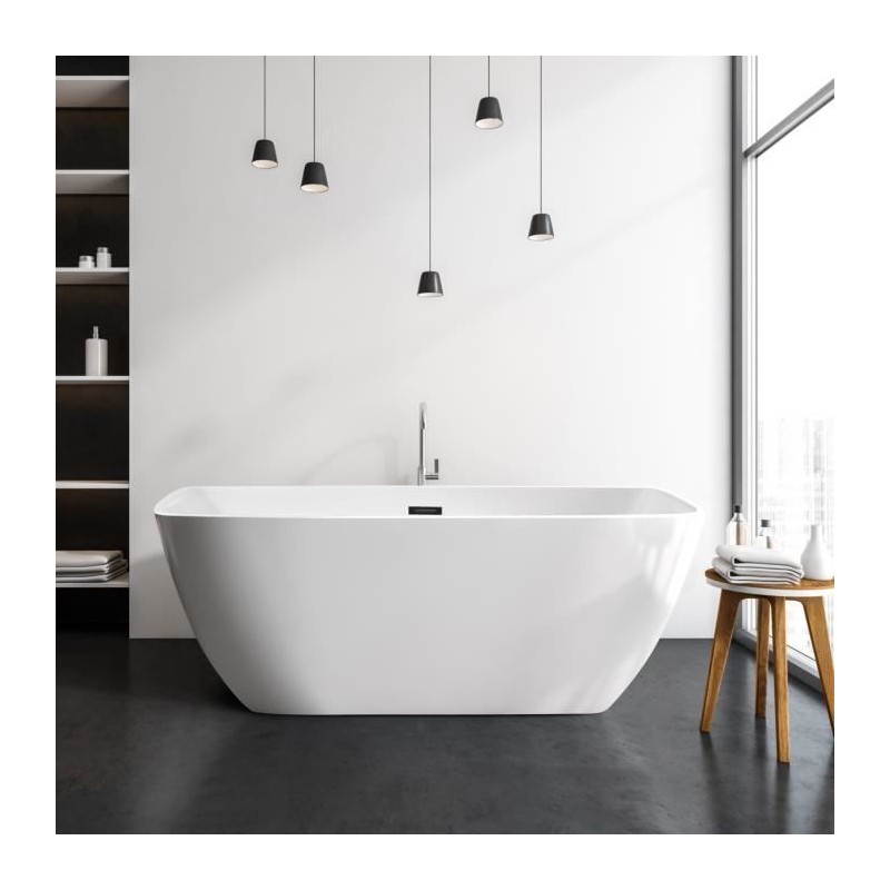 Baignoire ilot autoportante - OCEANIC - Stellã - En acrylique - Bonde