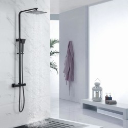 Colonne de douche OCEANIC - Mitigeur thermostatique - Pomme haute rect