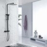 Colonne de douche OCEANIC - Mitigeur thermostatique - Pomme haute rect