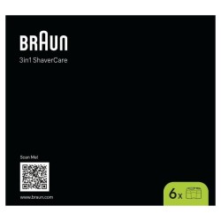 Cartouche de nettoyage - BRAUN - CCR6 Recharges clean & renew - Pour s