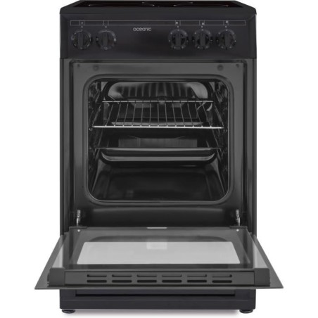 OCEANIC CV5050B8 Cuisiniere vitrocéramique 50x50 - Four convection naturelle - 48 L - Noir