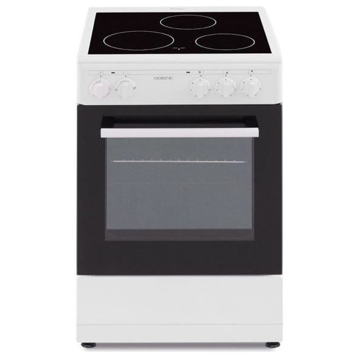 OCEANIC Cuisiniere vitrocéramique 50 x50 - four convection naturelle - four 48L - blanc OCEANIC Cuisiniere vitrocéramique 50 x50 - four convection naturelle - four 48L - blanc