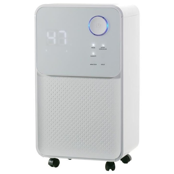 Déshumidificateur d'air électrique OCEANIC - Extraction 12 litres/jour - Fonction seche-linge - Affichage LED Déshumidificateur d'air électrique OCEANIC - Extraction 12 litres/jour - Fonction seche-linge - Affichage LED