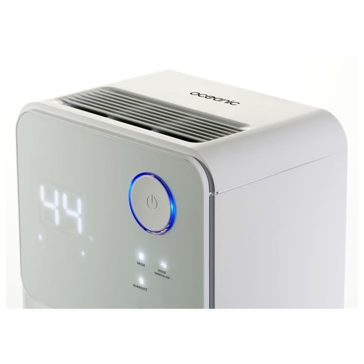 Déshumidificateur d'air électrique OCEANIC - Extraction 12 litres/jour - Fonction seche-linge - Affichage LED Déshumidificateur d'air électrique OCEANIC - Extraction 12 litres/jour - Fonction seche-linge - Affichage LED