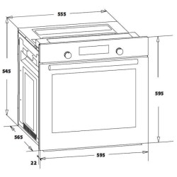 Four encastrable nettoyage catalyse - chaleur brassée OCEANIC F60IX I