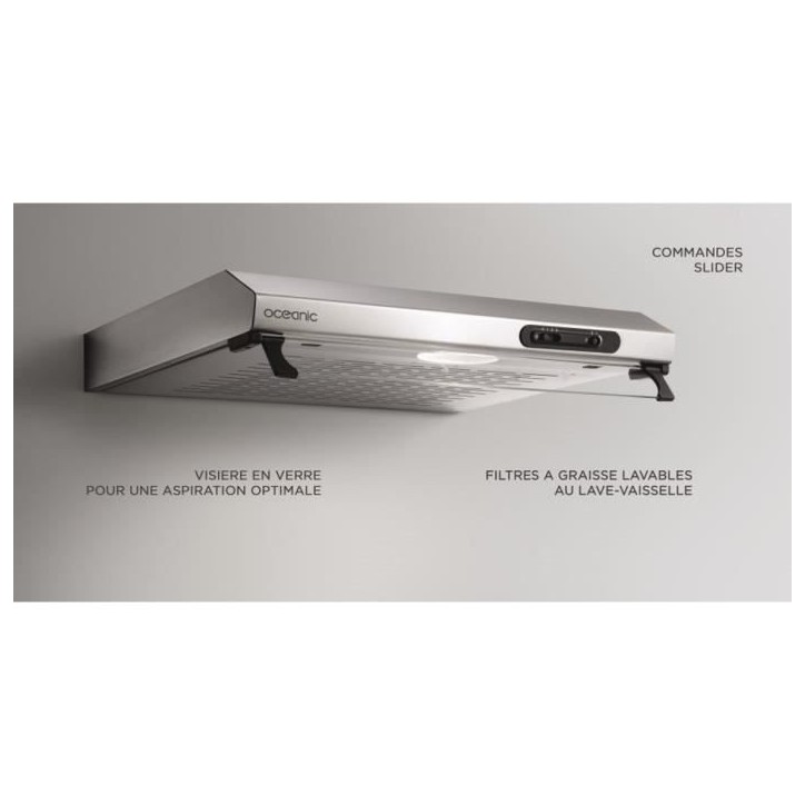 Hotte casquette OCEANIC OCEAHC205S - 60 cm