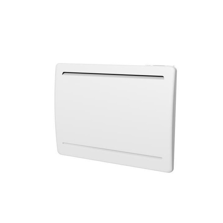 Radiateur électrique fixe a inertie seche céramique 1000W OCEANIC Rubis - Design galbé - Blanc - NF Radiateur électrique fixe a inertie seche céramique 1000W OCEANIC Rubis - Design galbé - Blanc - NF