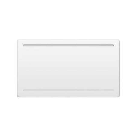 Radiateur électrique fixe a inertie seche céramique 1500W OCEANIC Rubis - Design galbé - Blanc - NF