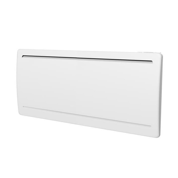 Radiateur électrique fixe a inertie seche céramique 2000W OCEANIC Rubis - Design galbé - Blanc - NF Radiateur électrique fixe a inertie seche céramique 2000W OCEANIC Rubis - Design galbé - Blanc - NF