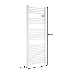 Radiateur seche-serviettes OCEANIC sans soufflerie - 700W - Blanc mat